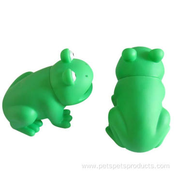 Durable Interactive Frog Vinyl Squeaky Dog Toy